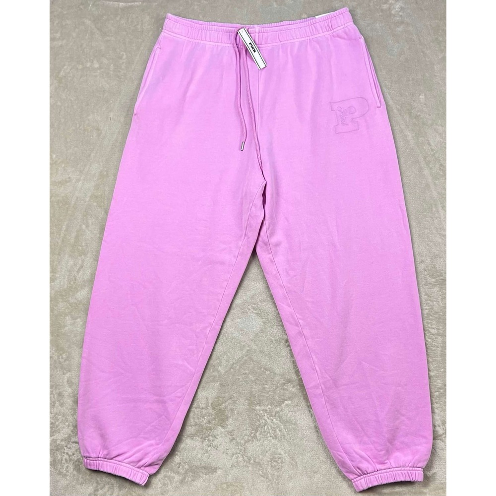 Victoria's Secret PINK Ivy Fleece Relaxed Sweatpants Pink Large NWT